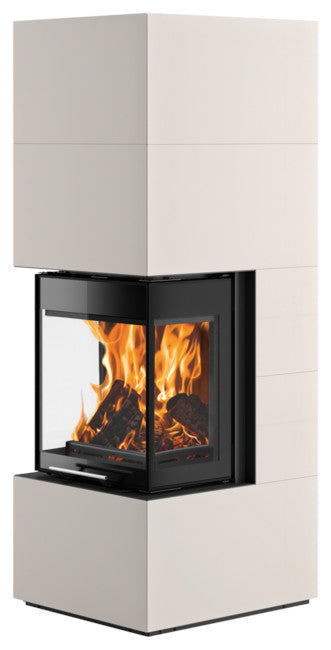 Oranier Heizkamin Club Tre II Sintered Stone Seidenweiß | klimaworld.com