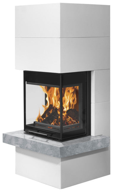 Oranier Heizkamin Club Tre II Beton Naturstein Grau | klimaworld.com