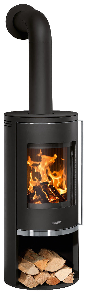 Justus Kaminofen Faro 2.0 Stahl Schwarz | klimaworld.com