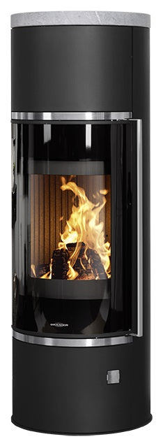 ORANIER | Arena W+ | Kaminofen | Stahl Schwarz | Speckstein