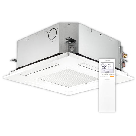 Mitsubishi Klimaanlage 4-Wege-Deckenkassette SLZ-M35FA2 + Blende | 3,5 kW | Klimaworld.com