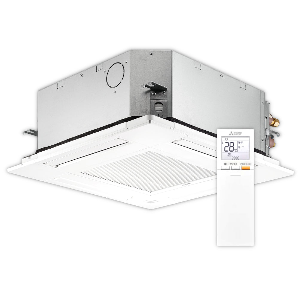 Mitsubishi Klimaanlage 4-Wege-Deckenkassette SLZ-M60FA2 + Blende | 5,7 kW | Klimaworld.com