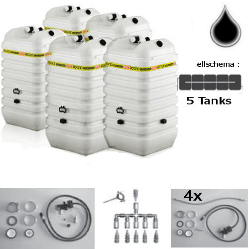 ROTEX Sicherheizöltank für Hochwasser im Tank WSF605 5x600 L + Grundpaket WA/WB/VWS