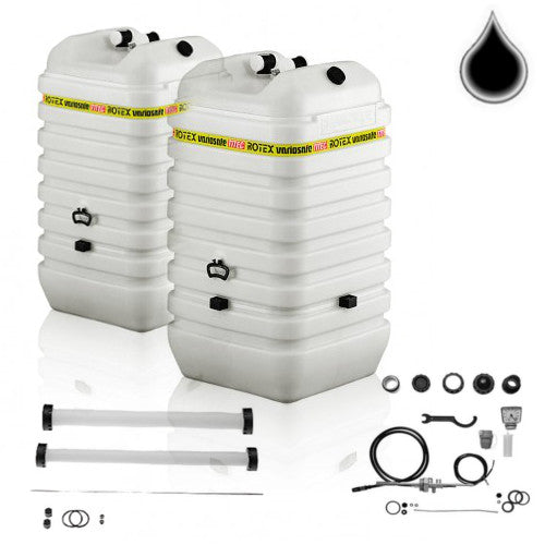 ROTEX Variosafe Heizöltank im Tank 2x 600 L + Grundpaket ANK+B2, Aufstellvariante VSF 