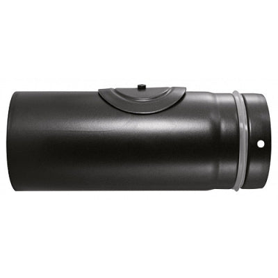 Pellet-Rohr mit Revisionsöffnung Schwarz emailliert 250 mm