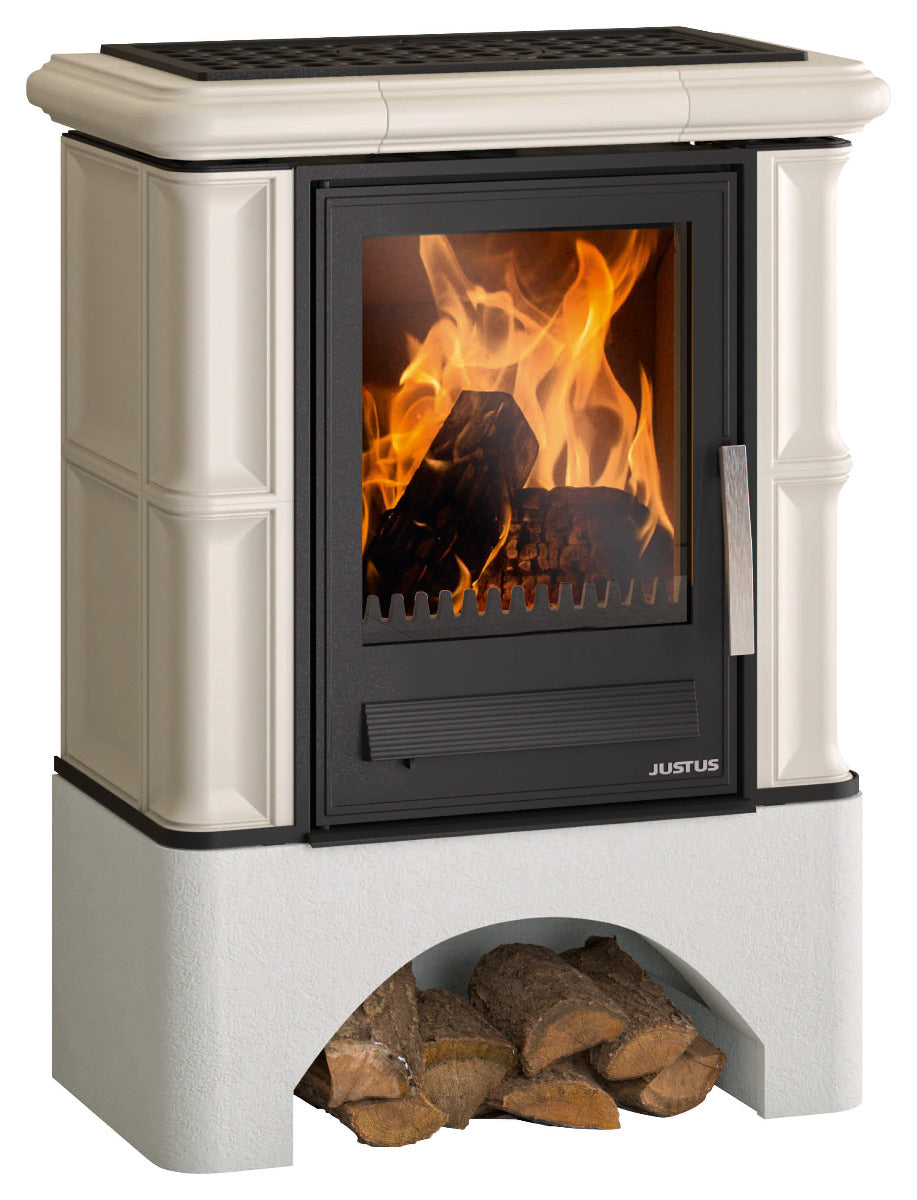 Justus Kaminofen Bavaria Ahorn Weiß | klimaworld.com