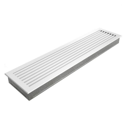 Kamingitter Lüftungsgitter Luftgitter Lamellen 17x70 cm, weiss (Zubehoer)