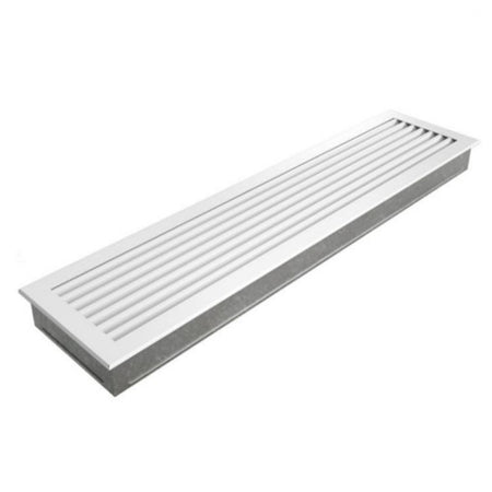 Kamingitter Lüftungsgitter Luftgitter Lamellen 17x70 cm, weiss (Zubehoer)