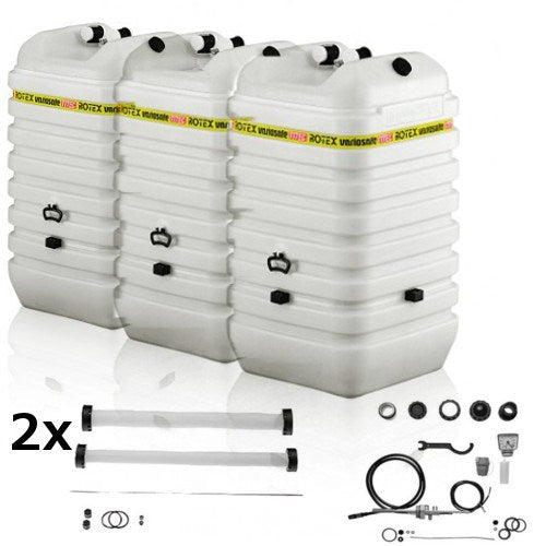 ROTEX Variosafe Heizöltank im Tank 2x 1000 L + Grundpaket ANK+B2