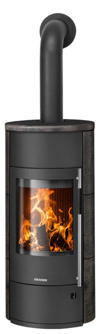 Oranier Kaminofen Polar Neo Aqua Stahl Schwarz, Keramik Namib | klimaworld.com