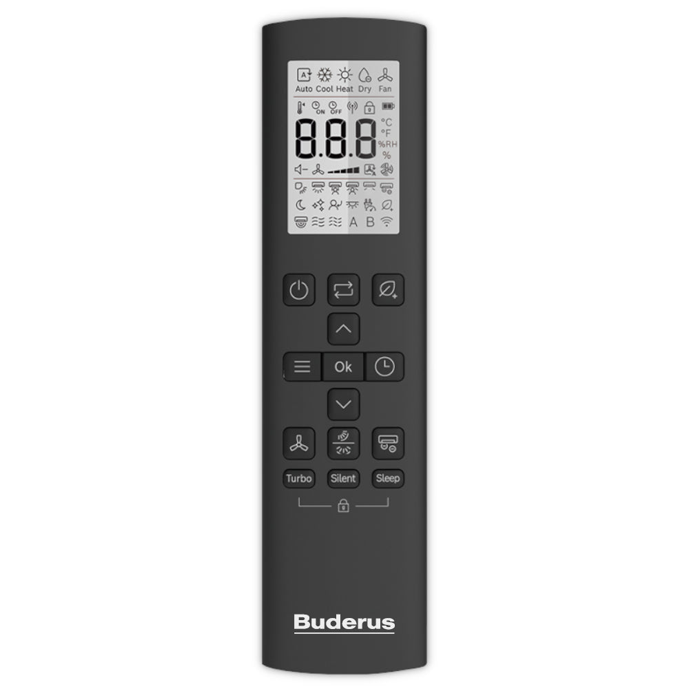 BUDERUS Singlesplit Klima-Wandgerät AC186i.3-3,5 | Schwarz | Klimaworld.com