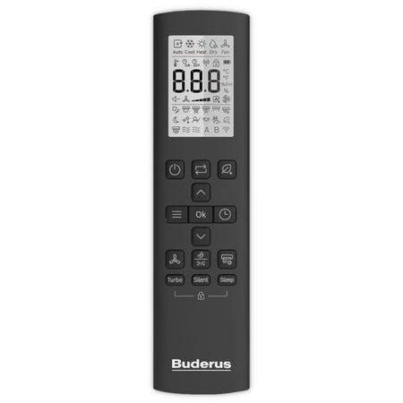 BUDERUS Singlesplit Klima-Wandgerät AC186i.3-3,5 | Schwarz | Klimaworld.com