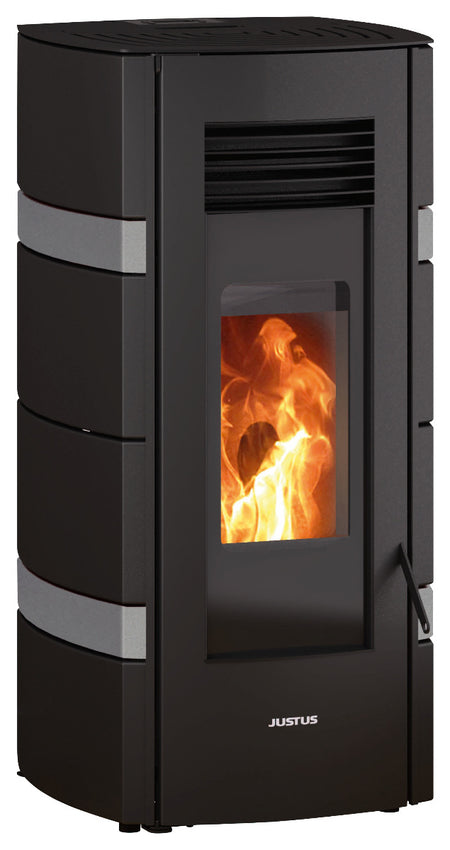 Justus Pelletofen Sia conStone Betongrau | klimaworld.com