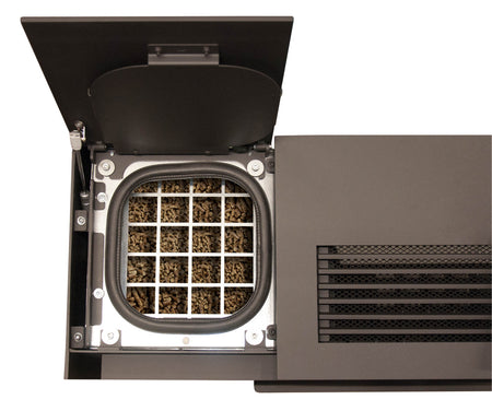 Oranier Pelletofen Boreas 2 Pellettank Detail | klimaworld.com