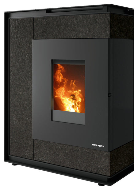Oranier Pelletofen Boreas Aqua sintered stone Schiefer | klimaworld.com