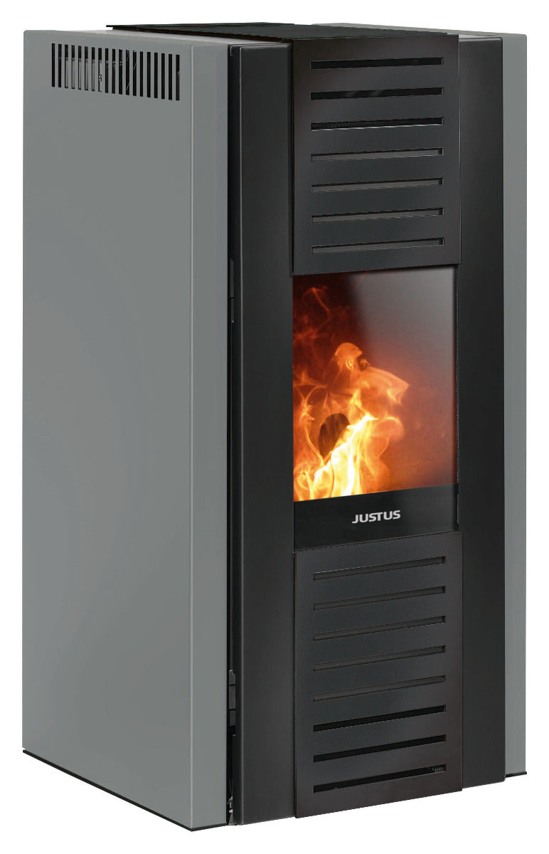 Justus wasserführender Pelletofen Sirkos Aqua 2.0 Taupe | klimaworld.com