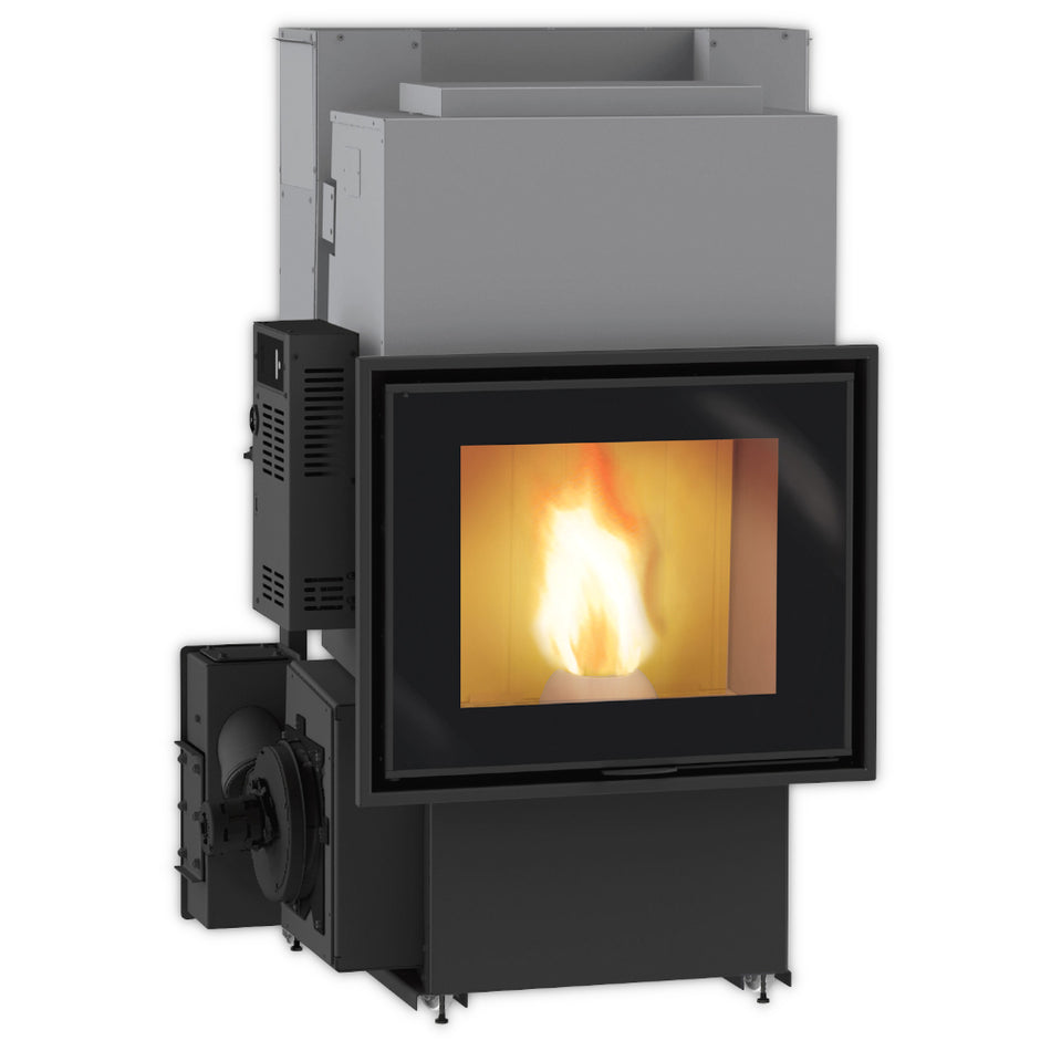 Edilkamin wasserführender Pellet Kamineinsatz IDROPELLBOX H 30 | Klimaworld.com