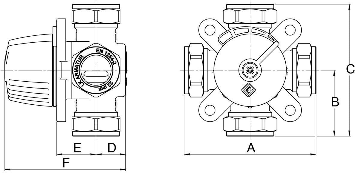 LK Armatur LK 831 Mischer  Maßzeichnung