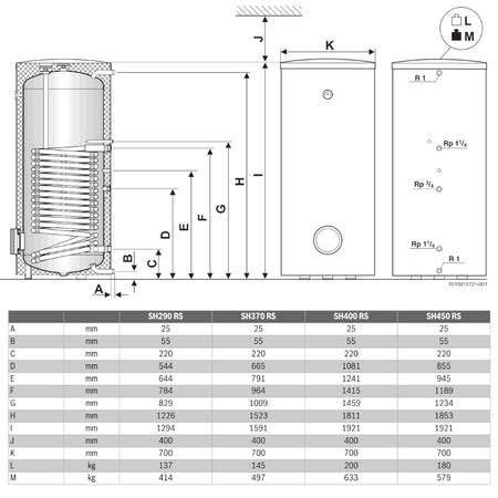 BUDERUS | Warmwasserspeicher | Logalux SH370 RS-B | 352 Liter 