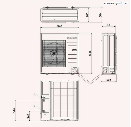 Samsung Wärmepumpe Bauplan