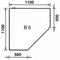Justus | Bodenplatte Glas | Eckmodell B5