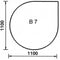 Justus | Bodenplatte Glas | Tropfen B7