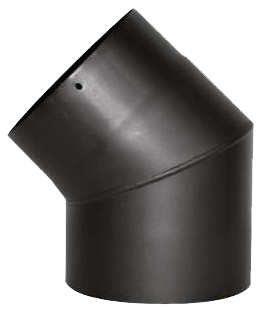 Justus | Rohrbogen 45° | Stahl Schwarz