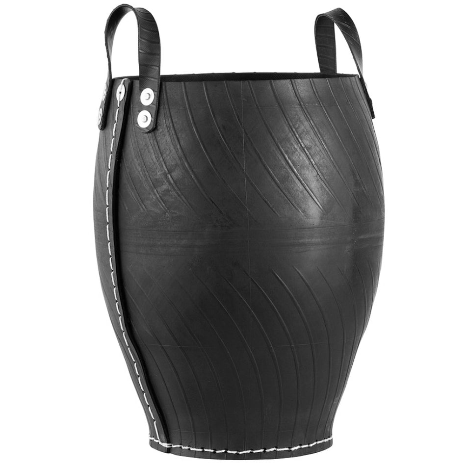 TermaTech | Holzeimer ''Reifen'' | 400×500 mm | Schwarz
