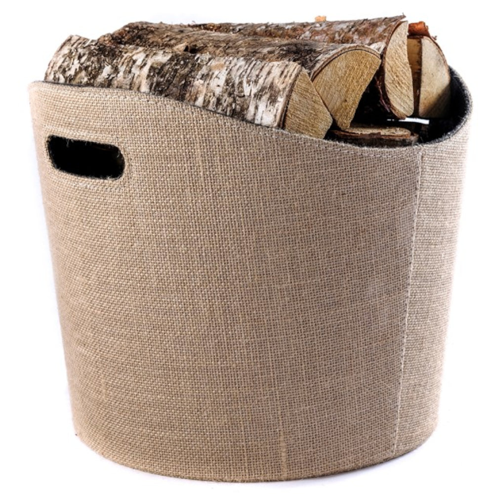 TermaTech | Holzkorb Jute rund | 390×310 mm | Hellbraun