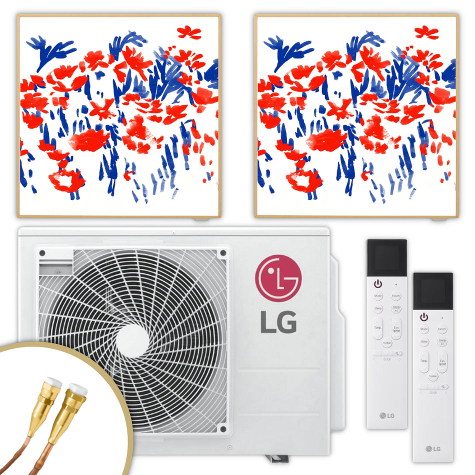 LG Multisplit Klimaanlage Set ARTCOOL GALLERY zwei Räume 2,6 kW + 2,6 kW | Klimaworld.com