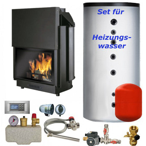 Wasserkamineinsatz Edilkamin Acquatondo 22 FLAT CS PLUS 23kW SPARPAKET
