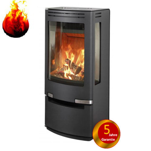 Kaminofen Aduro 7.1 Stahl schwarz 7 kW Holzkaminofen mit 3 Sichtscheiben 