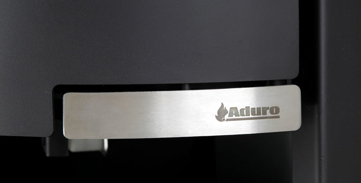 Kaminofen Aduro 1-3 Stahl schwarz 6 kW Stahl Speckstein Topplatte