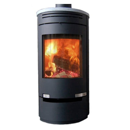 Kaminofen Aduro 1-3 Stahl schwarz 6 kW Stahl Speckstein Topplatte