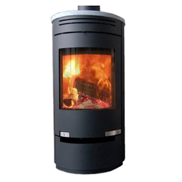 Kaminofen Aduro 1-3 Stahl schwarz 6 kW Stahl Speckstein Topplatte