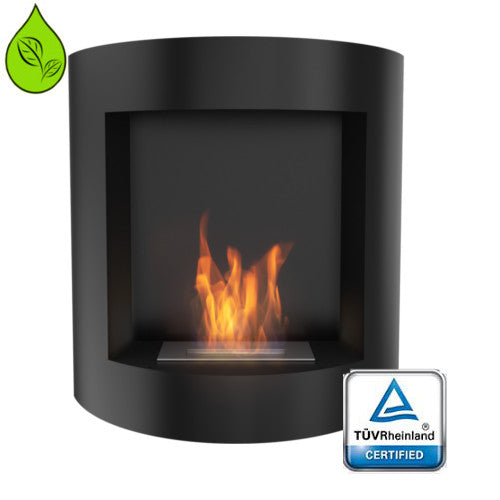 Kratki Biokamin Dekorativ-Wandkamin AF Schwarz TÜV
