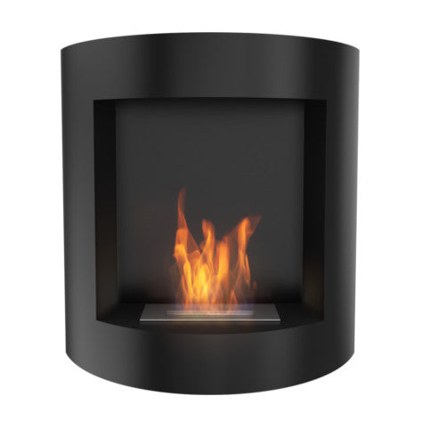 Kratki Biokamin Dekorativ-Wandkamin AF Schwarz TÜV