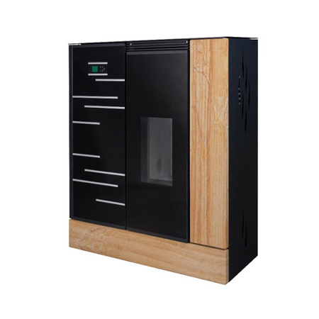 KRETZ | Pelletofen AGURO 1 | Glas mit Linien | 6,4 kW  ➔ www.klimaworld.com