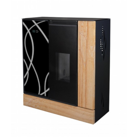 KRETZ | Pelletofen AGURO 2 | Glas mit Wellen | 6,4 kW  ➔ www.klimaworld.com