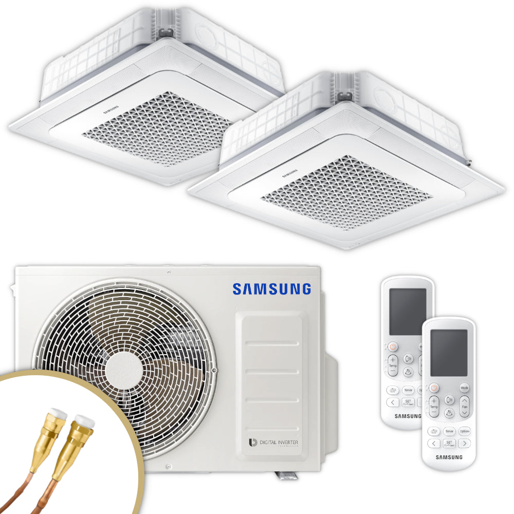 SAMSUNG | Mini-Kassetten-Set Wind-Free | 3,5 kW + 3,5 kW | Quick-Connect
