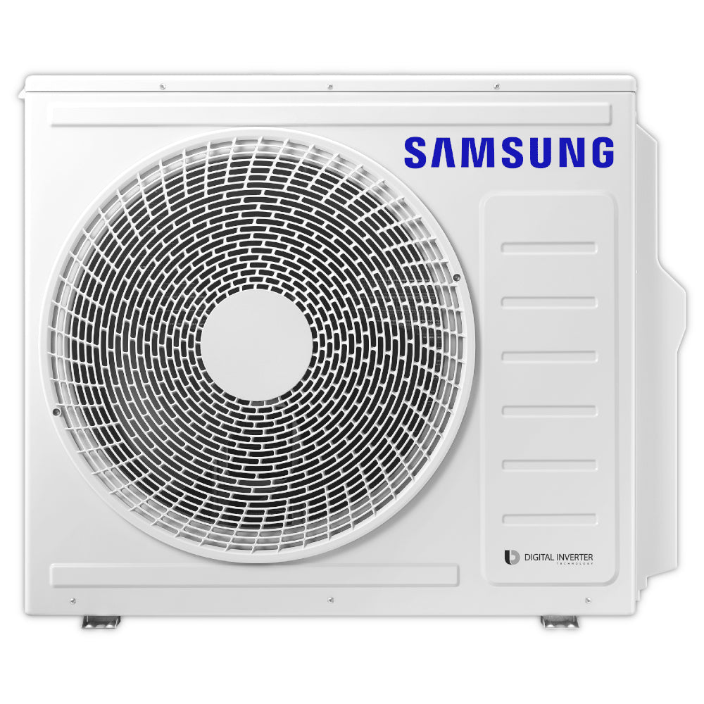 Samsung Klimaanlagen Aussengeraet AJ068TXJ3KG/EU NASA in Weiss mit grossem Lueftergitter und Digital Inverter Schriftzug | Klimaworld.com