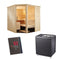 Sentiotec Sauna Komplettset Alaska Corner | Concept R Combi | 5 Pers.