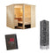 Sentiotec Sauna Komplettset Alaska Corner | Tower Heater | 5 Pers.