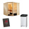 Sentiotec Sauna Komplettset Alaska Corner | Savonia | 5 Pers.