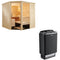 Sentiotec Sauna Komplettset Alaska Corner | Saunaofen 100 | 5 Pers.