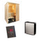 Sentiotec Sauna Komplettset Alaska Mini | Concept R Mini Combi | 2 Pers.