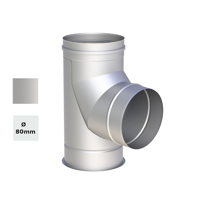 Jeremias | Winkel 87° mit Stützfuß | Dichtring (ALBI367) beigelegt -A | Ø80mm