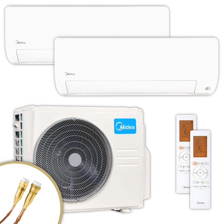 MIDEA | Klima-Set ALL EASY PRO | 3,5 kW + 7,0 kW | Quick-Connect