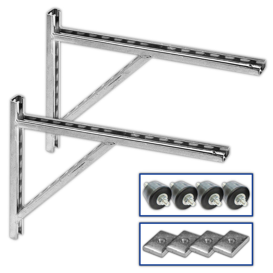 LINUM | Wandkonsolen-Kit für Klimaanlagen | 100 cm Armlänge 