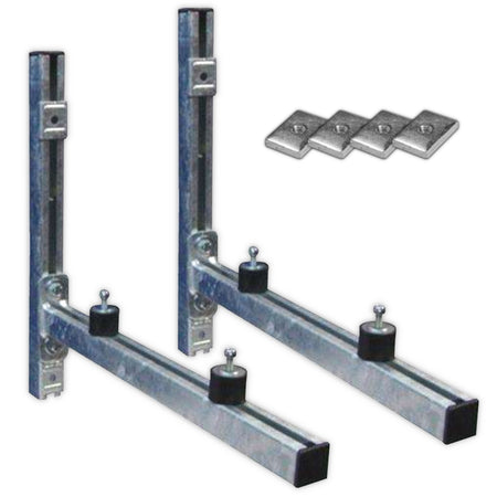 LINUM | Wandkonsolen-Kit für Klimaanlagen | 52 cm Armlänge 